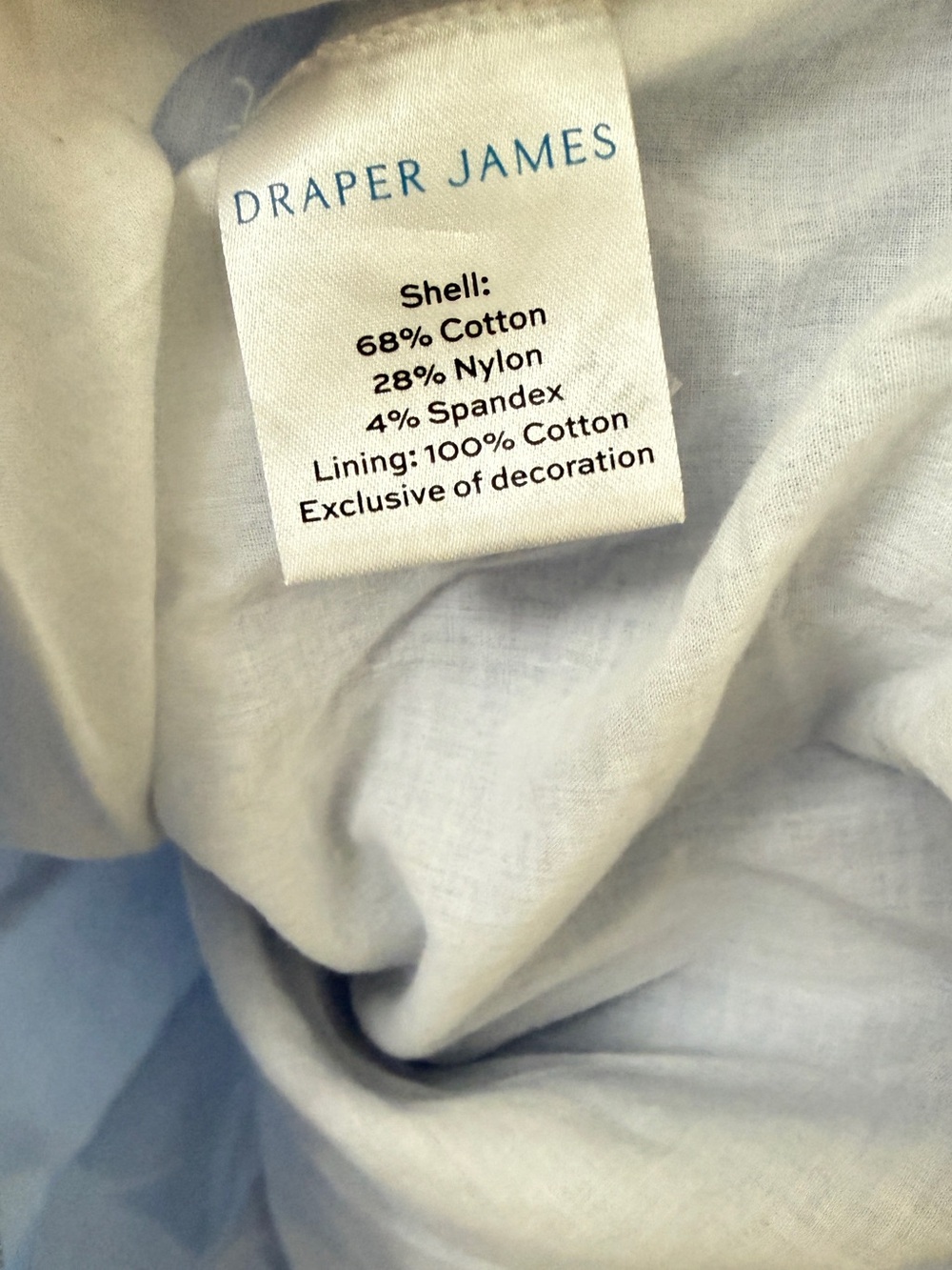 Draper James Blue Stripe Embroidered Ruffle Strap Smocked Sundress XL - Picture 5 of 7
